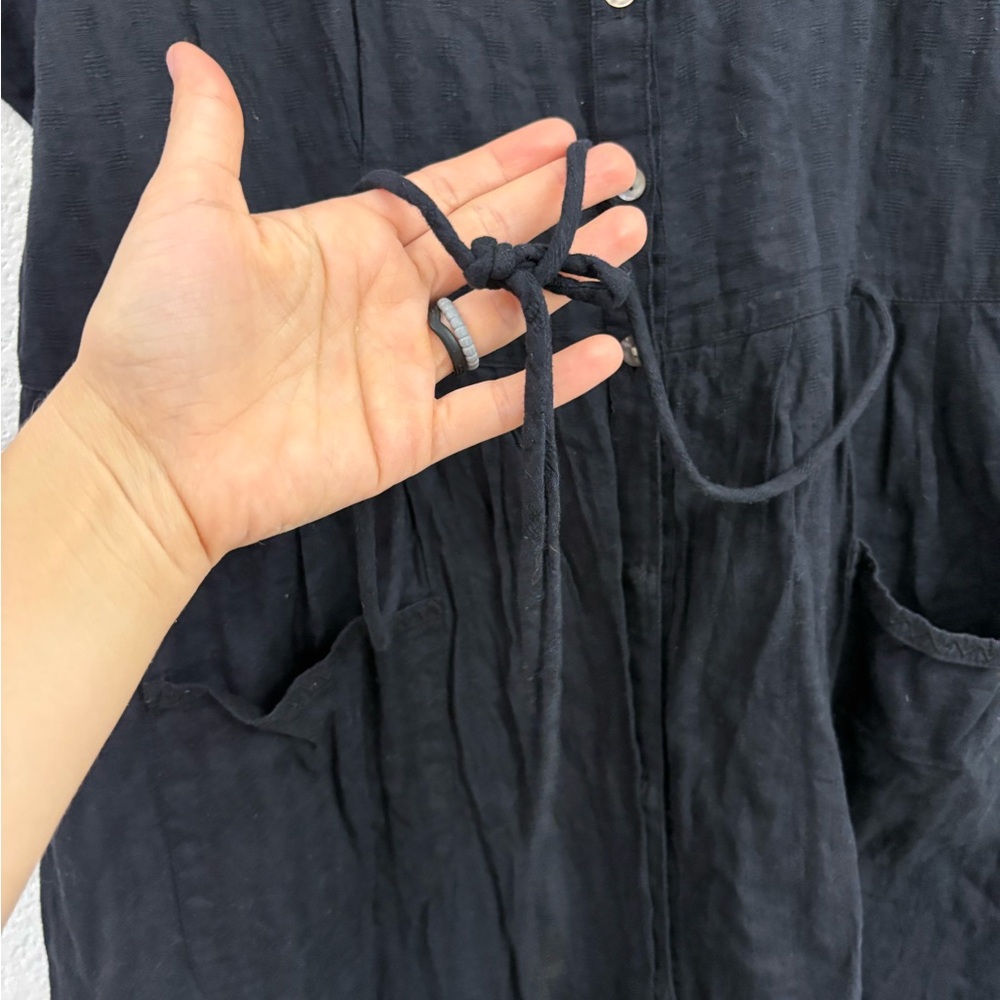 Gudrun Sjödén Black Dress with Subtle Texture - Picture 2 of 12